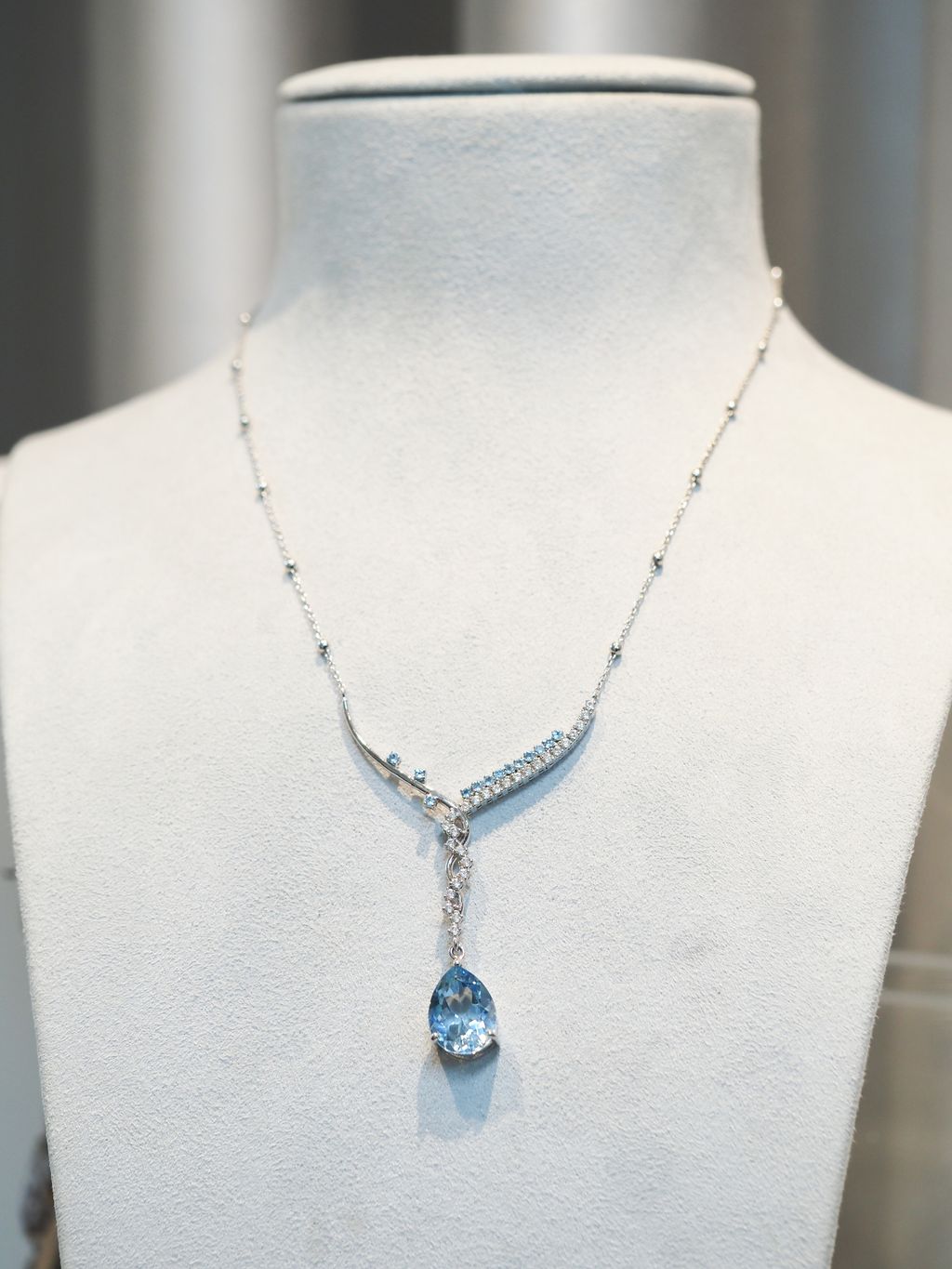 Blue Topaz necklace