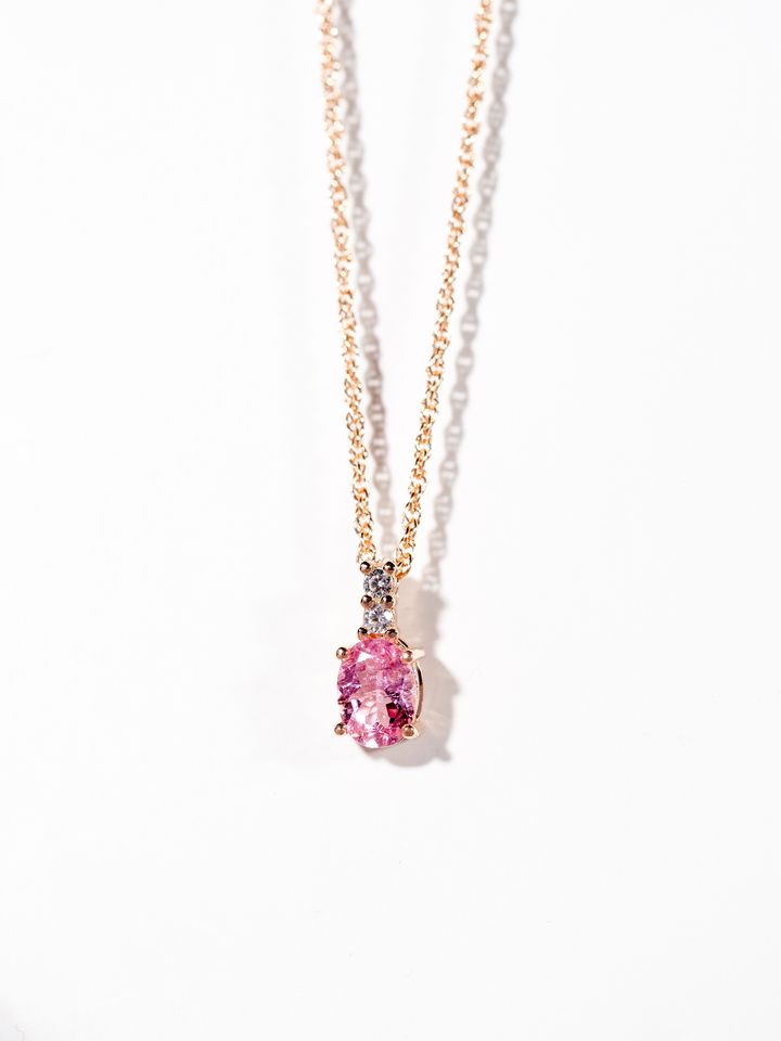 Tourmaline pink necklace