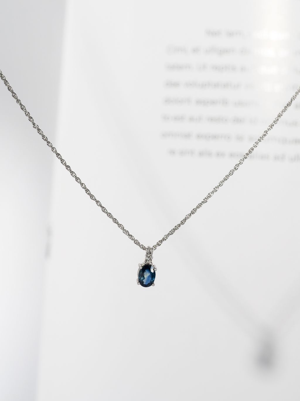 Blue sapphire necklace 4