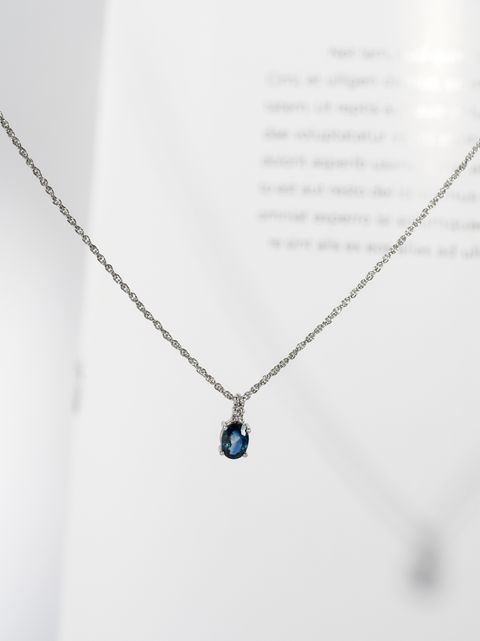 Blue sapphire necklace 4
