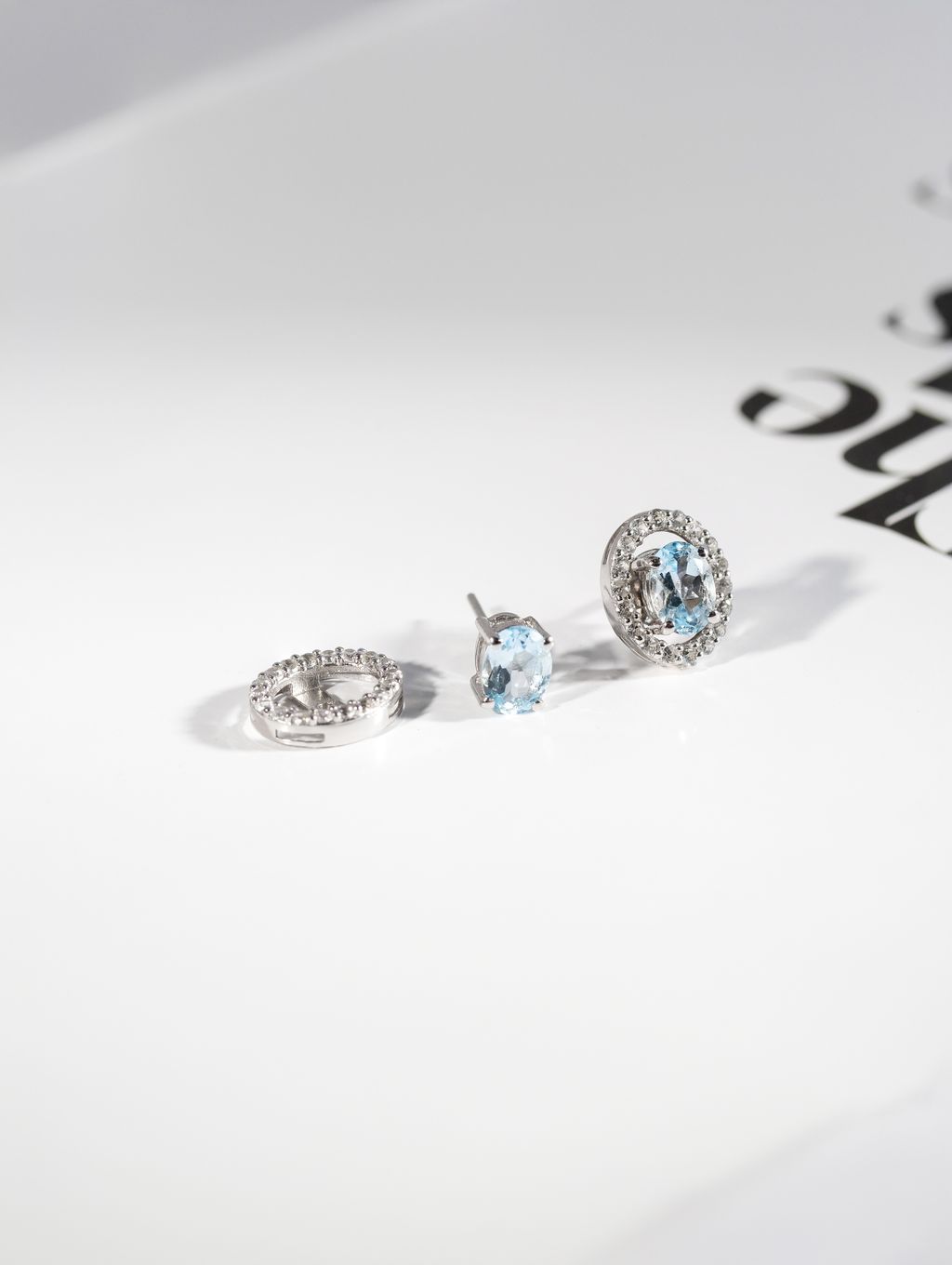 Aquamarine axora earrings