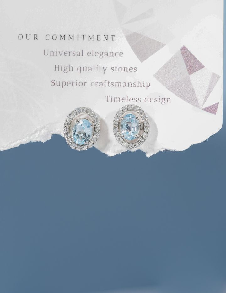 Aquamarine axora earrings 2