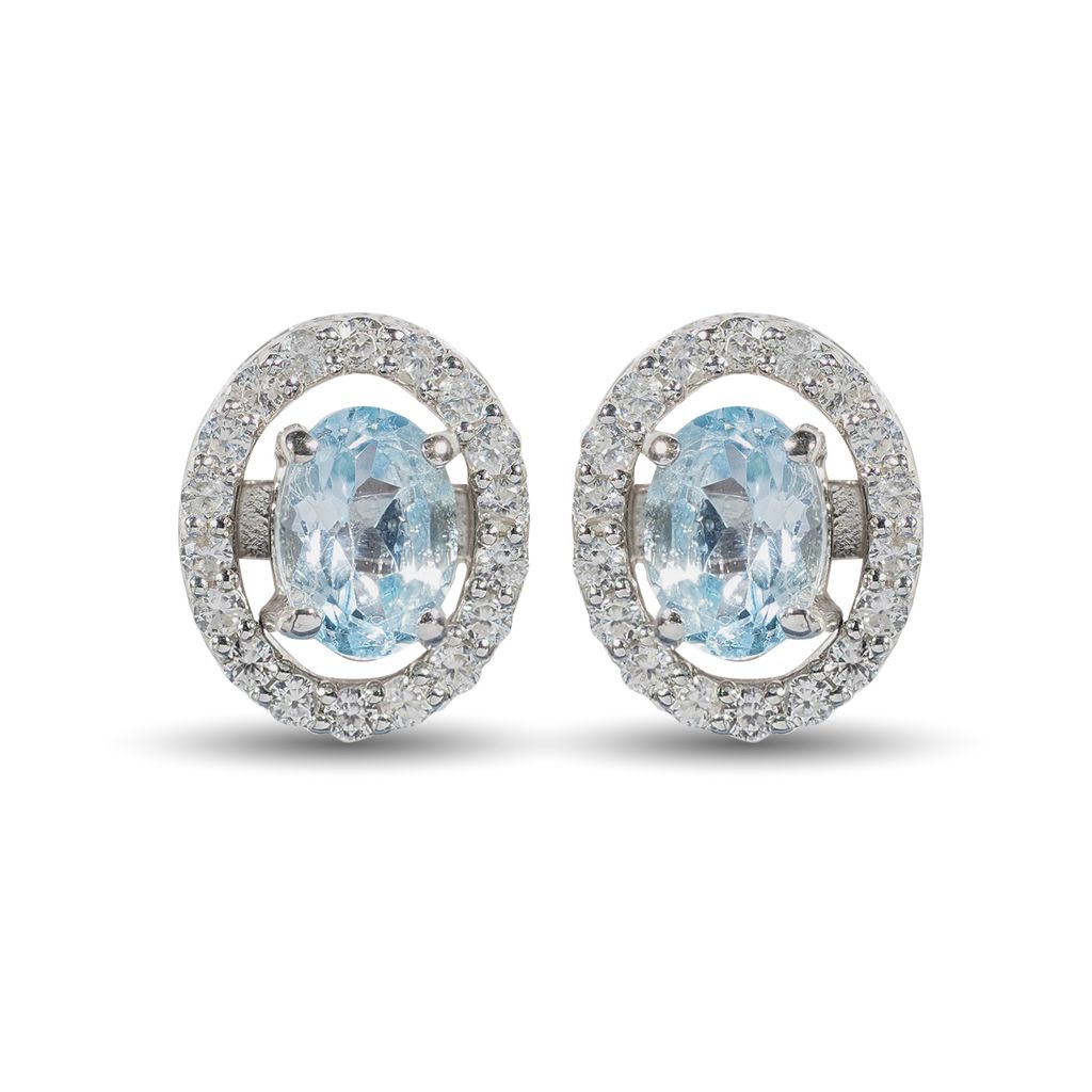 Aquamarine axora earrings 2