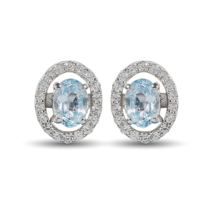 Aquamarine axora earrings 2