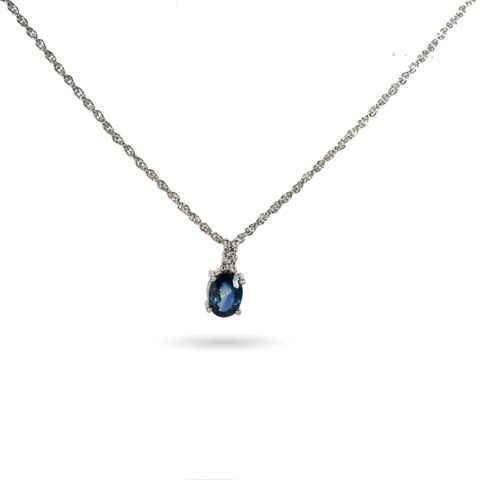 Blue sapphire necklace 4