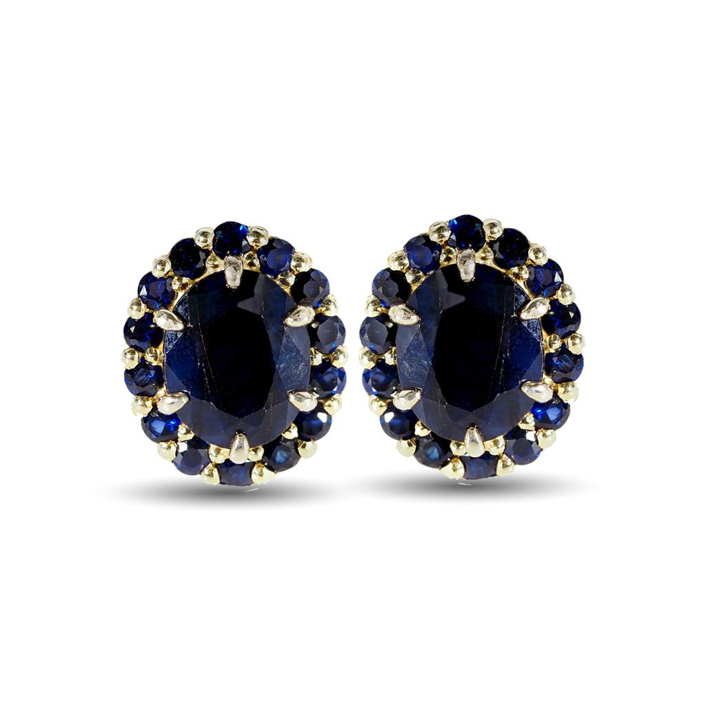 Blue sapphire earrings