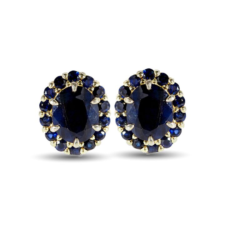 Blue sapphire earrings