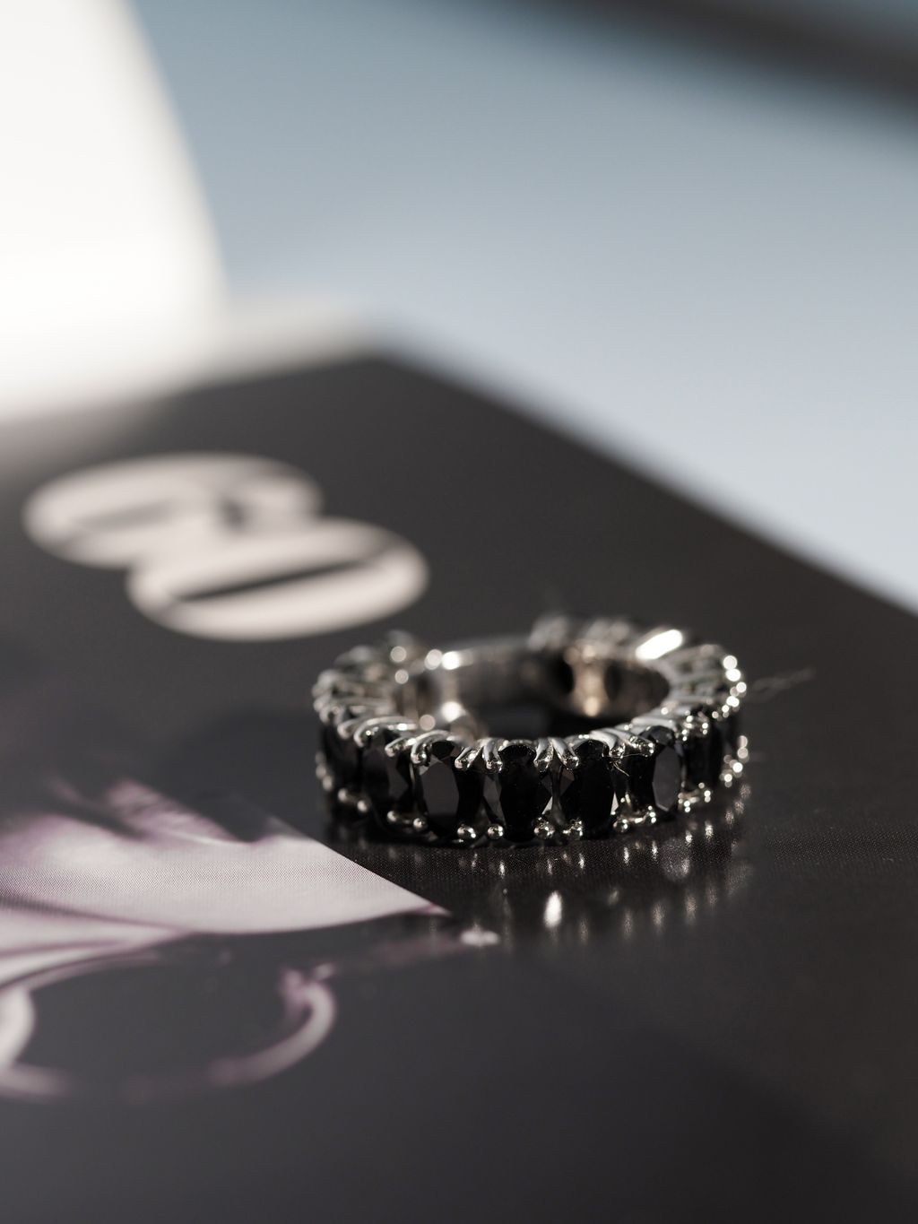 AXORA  Eternity Onyx Ring