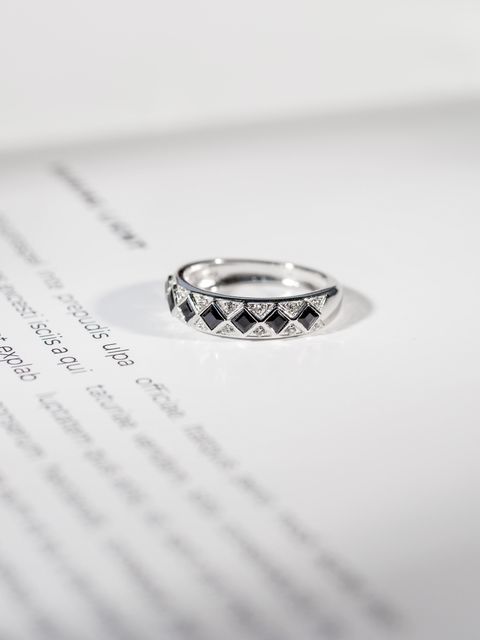Onyx  Eternity Ring