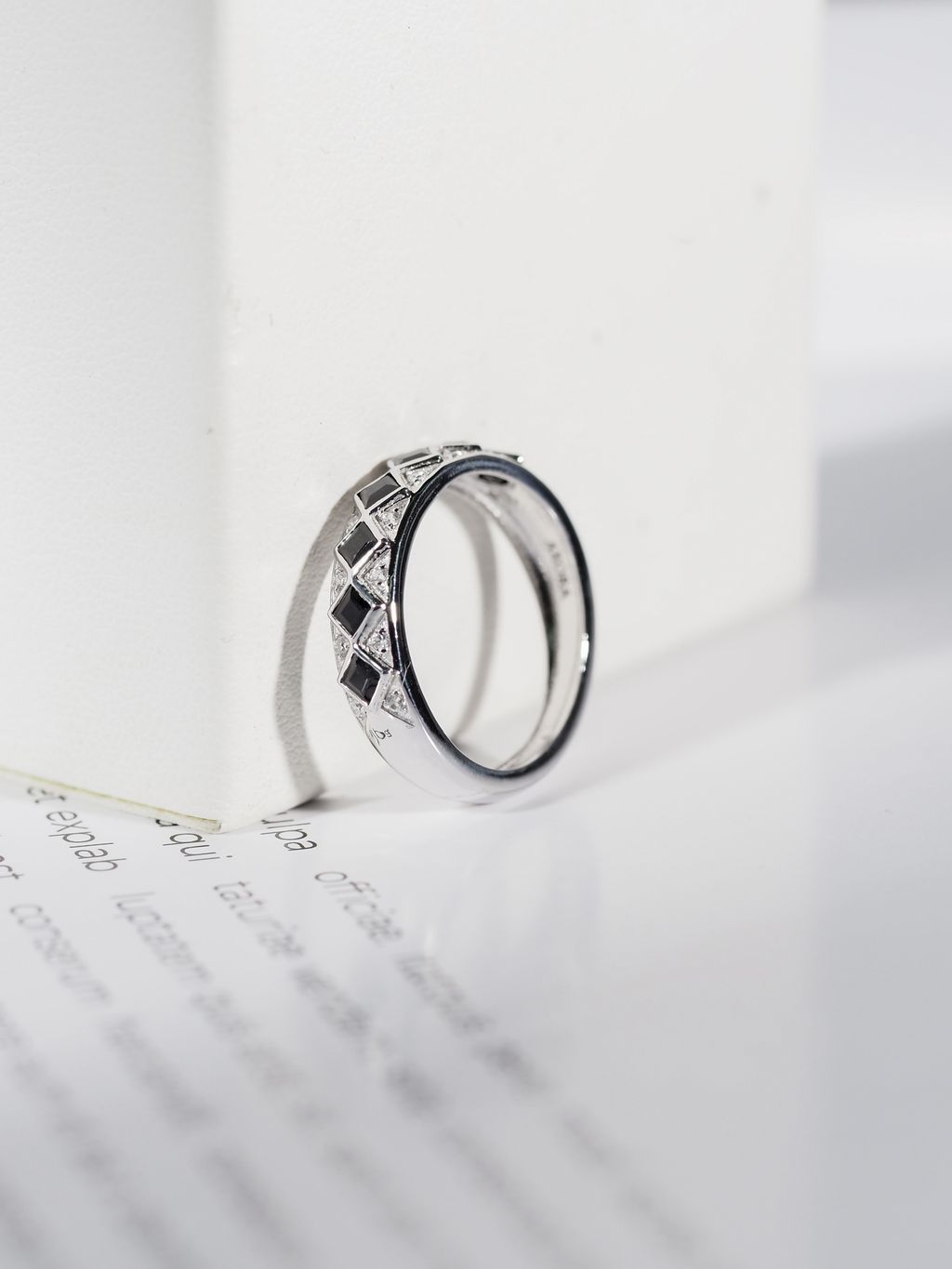 AXORA  Eternity Onyx  Ring