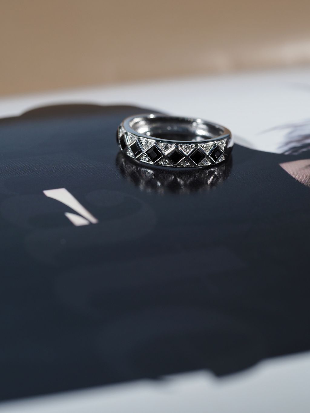 AXORA Eternity Onyx Ring