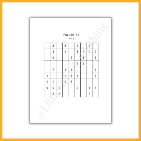 Large Print Sudoku Puzzle Book For Kids, Preschoolers and Toddlers ...