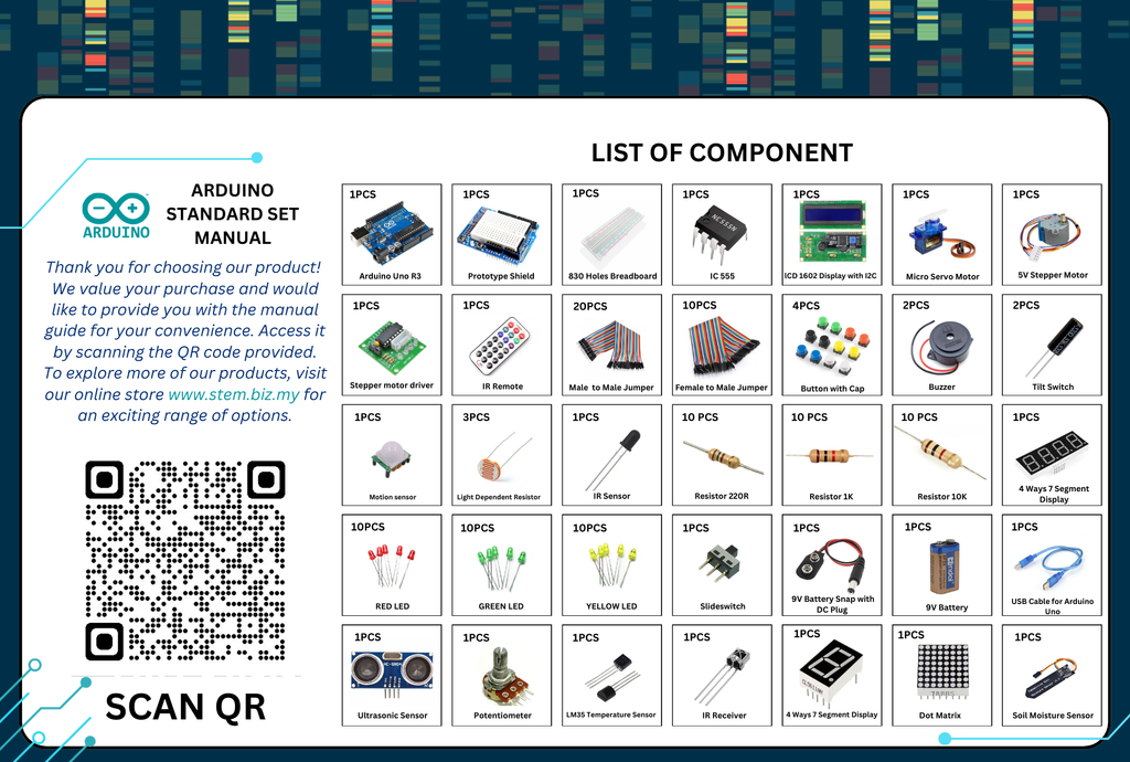 Microcontroller Stem Kits Arduino Standard Kit Malaysia S Stem