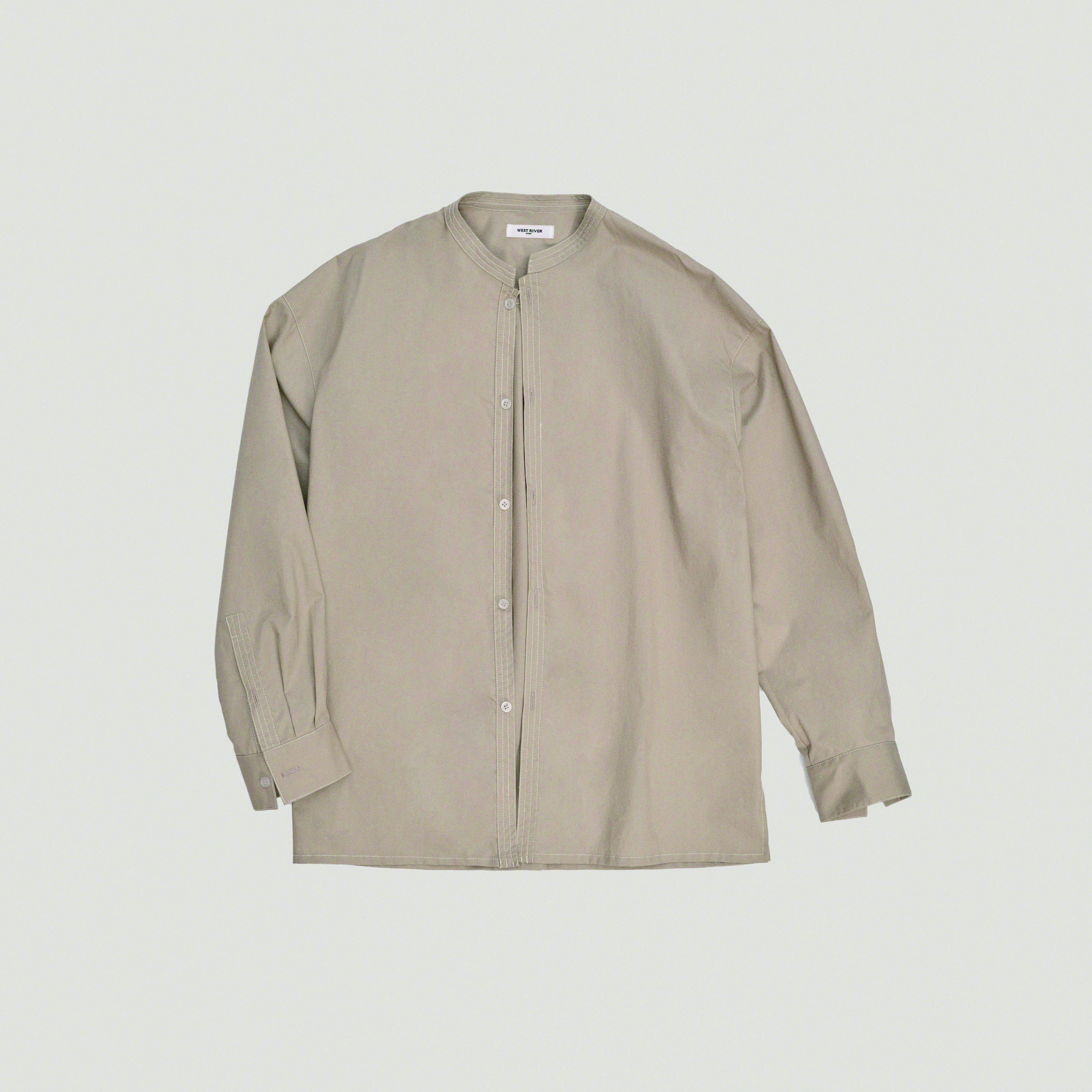 Band collar shirt