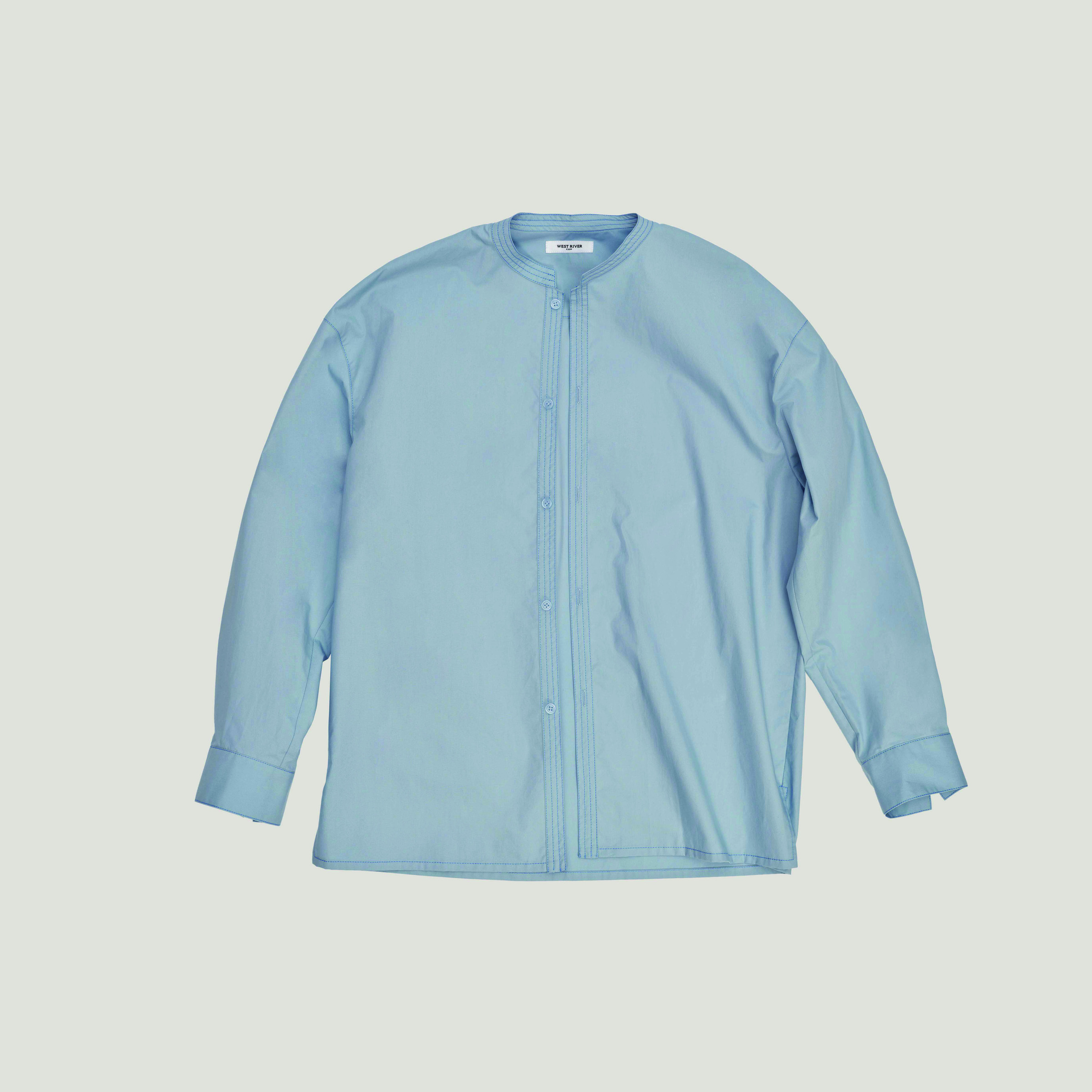 Band collar shirt