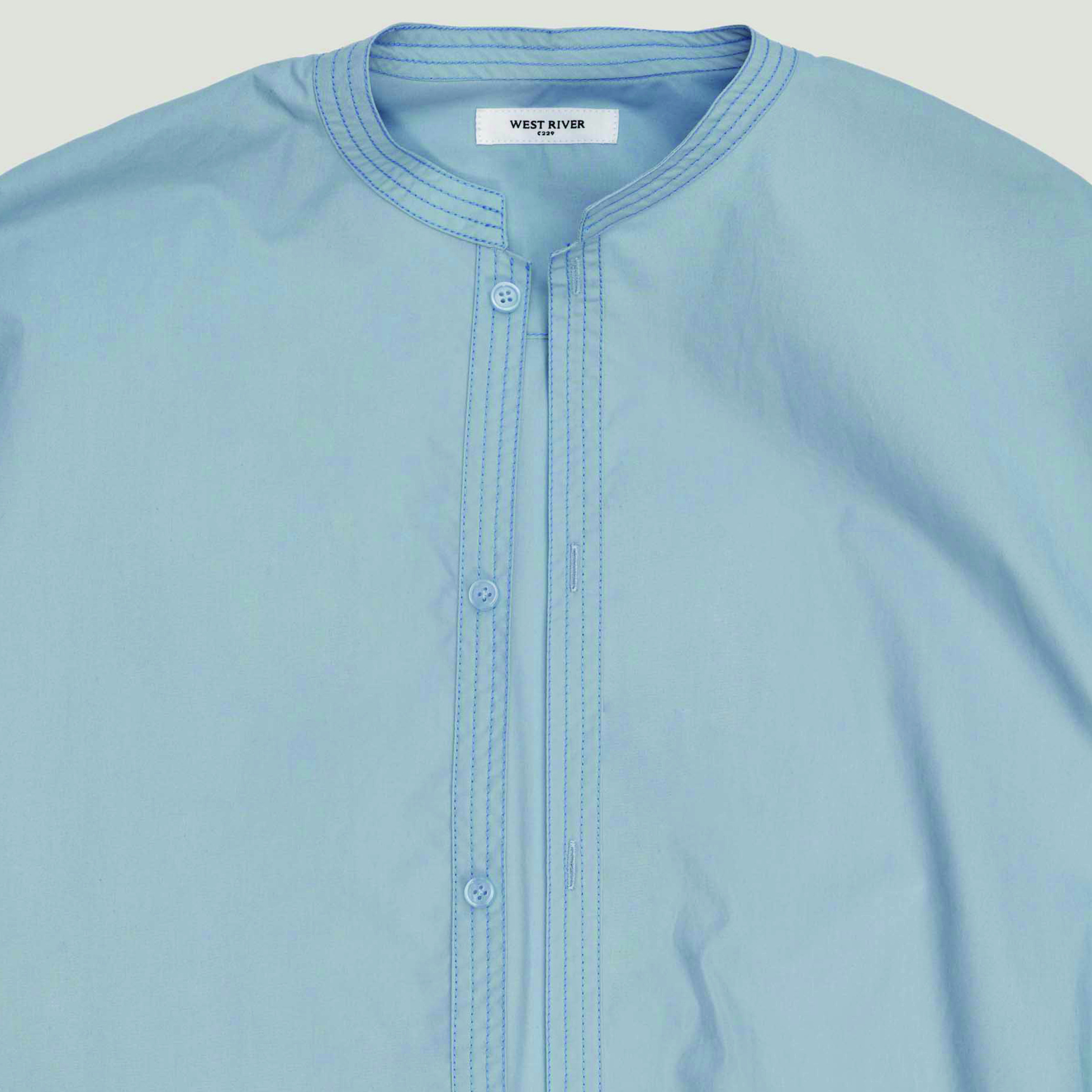 Band collar shirt