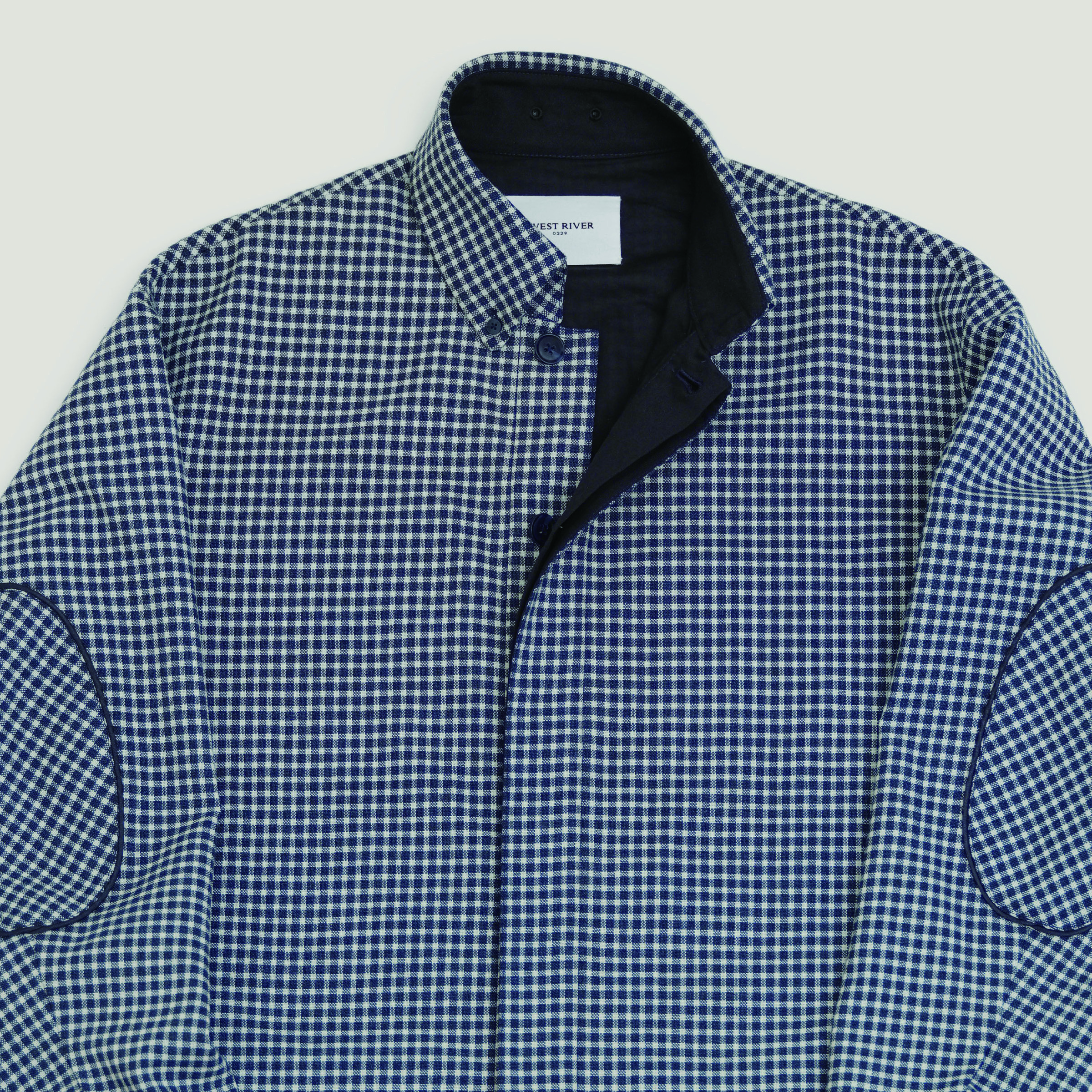 Checked wool jacket