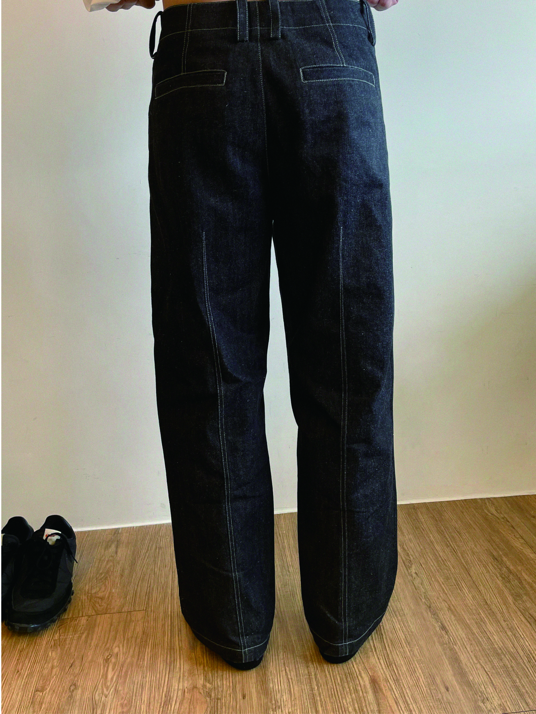 90s Straight black jeans
