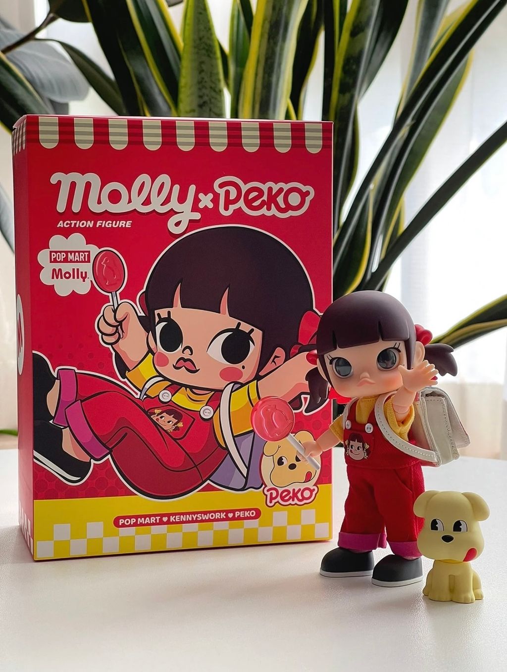 popmart molly ✖️ peko bjd 不二家　アクションフィギュア popmart molly peko bjd Fujiya Action Figure, Figures