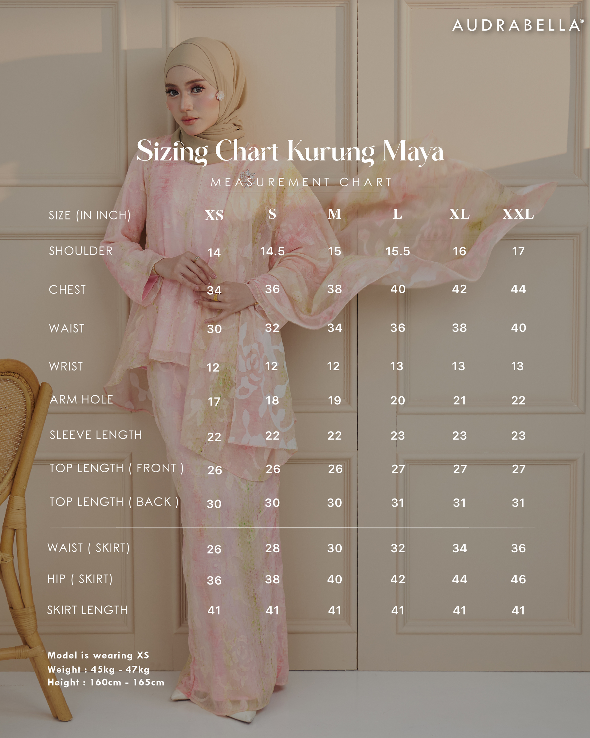 PRICE.SIZE.BASED KEBAYA MAYA O.H26-02