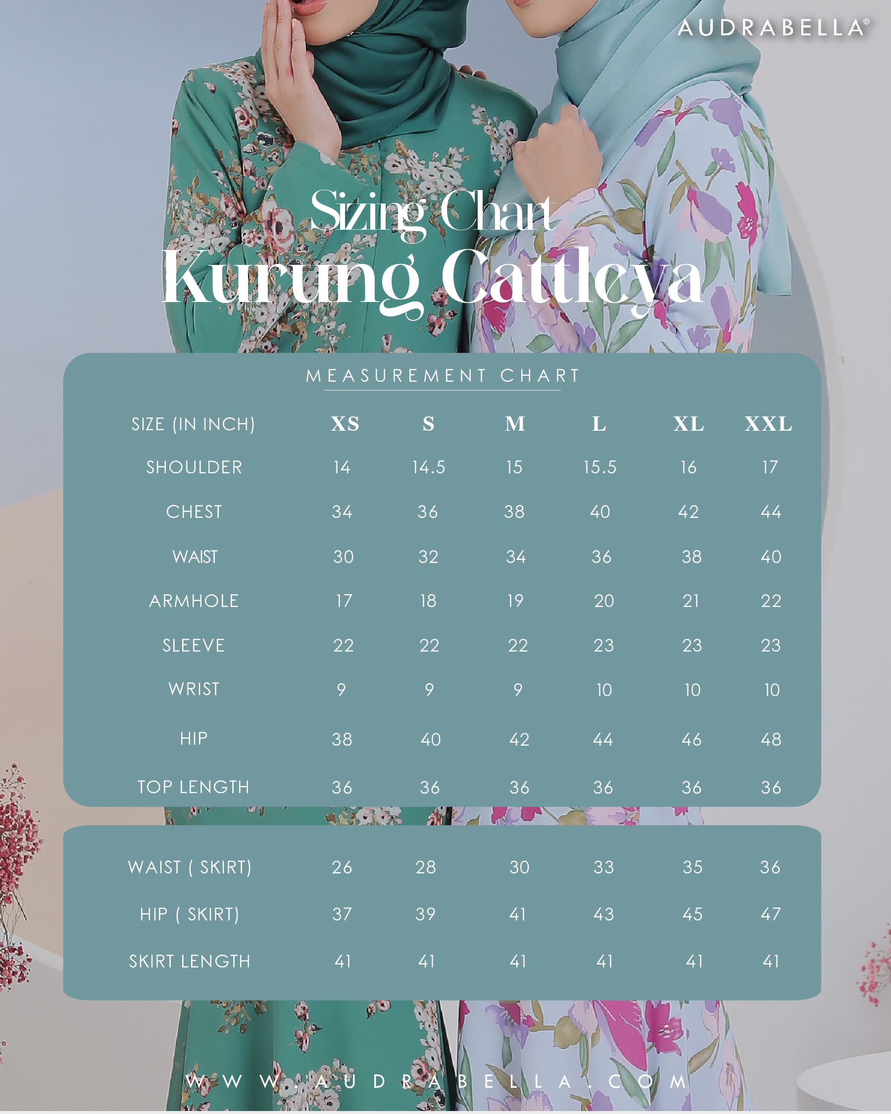 SIZING CHART CAT 12.0-03