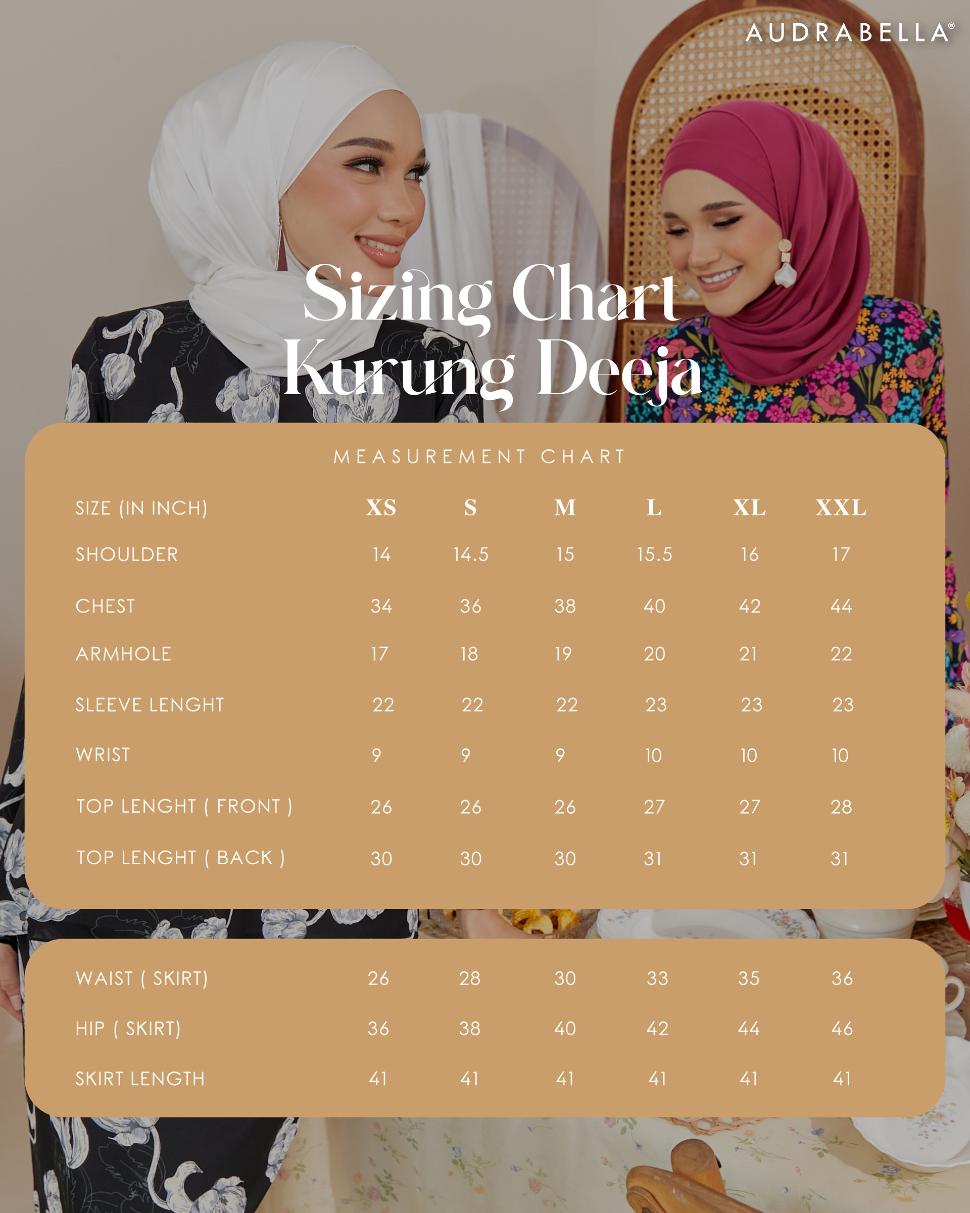 SIZING CHART_DEEJA ( ADULT )