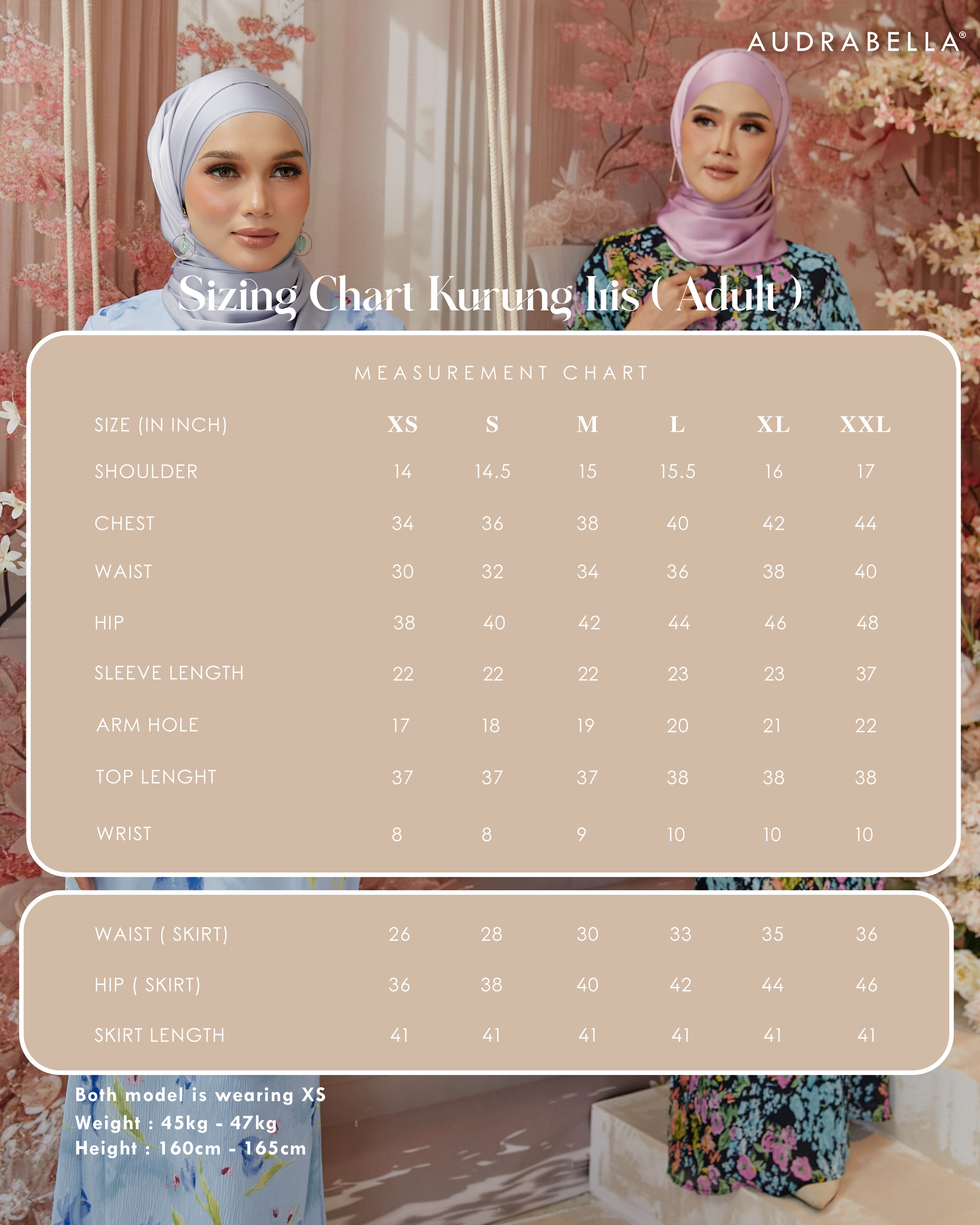 Size Chart Iris Mom