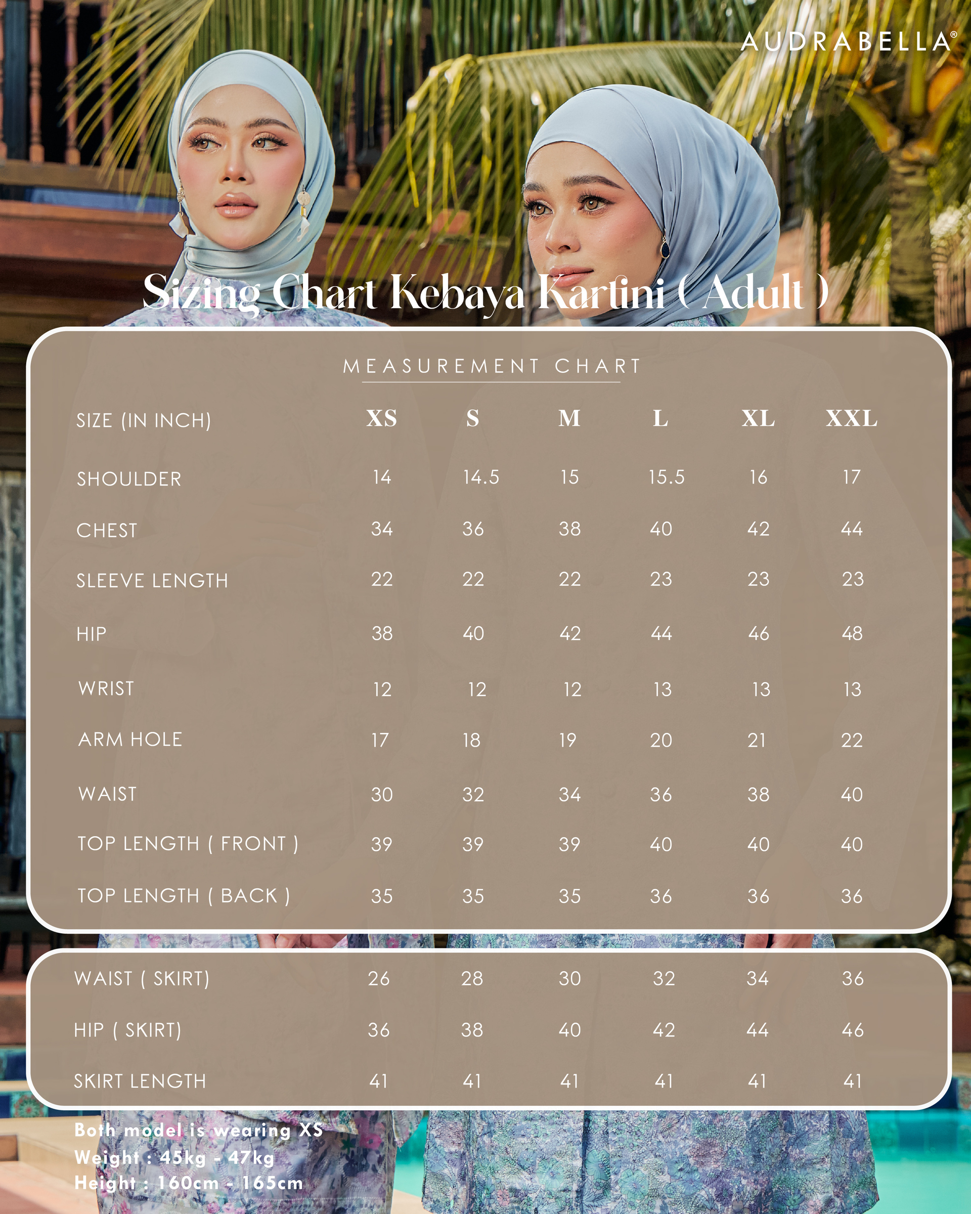 SAIZ CHART ADULT KTN