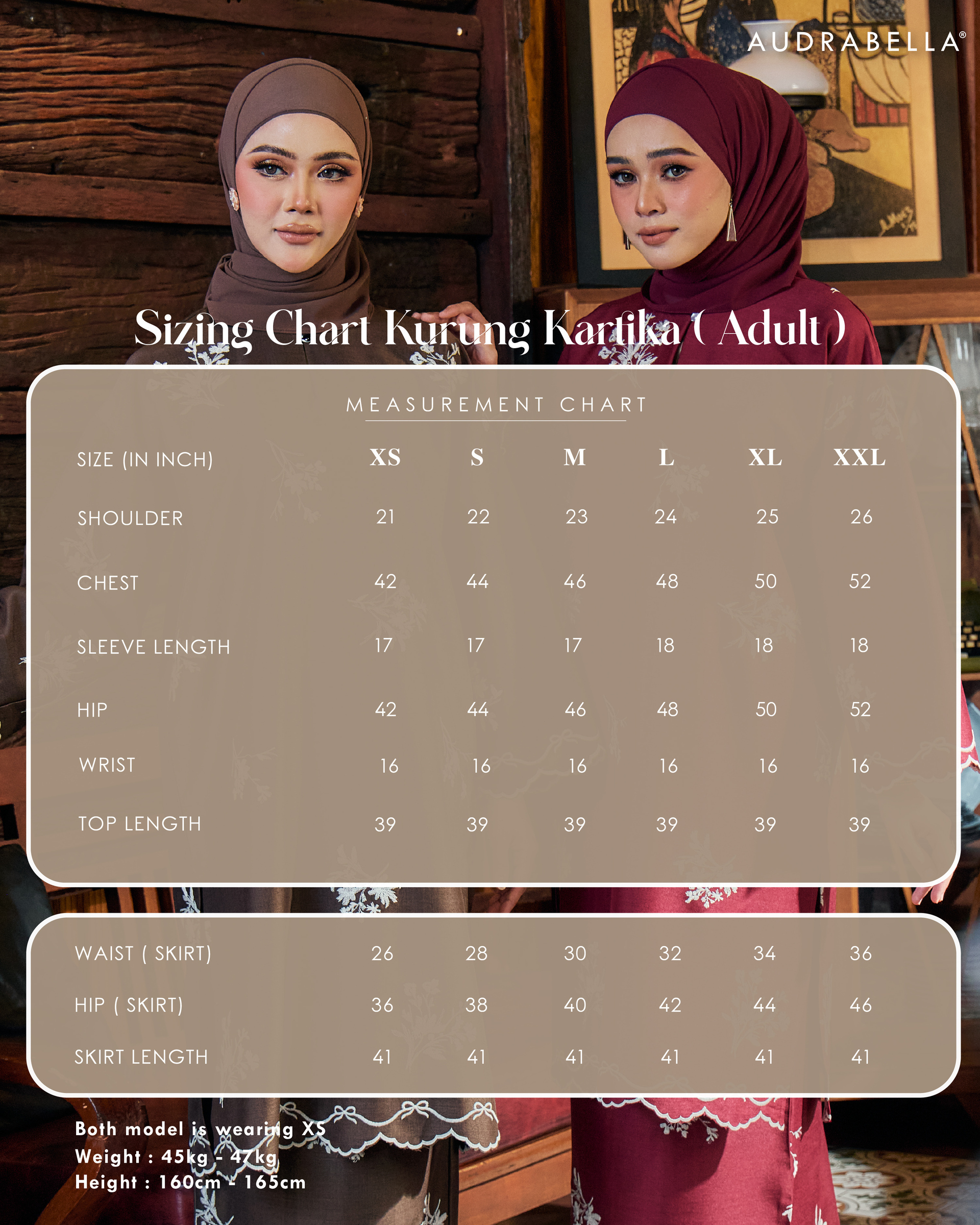 SAIZ CHART ADULT KTK