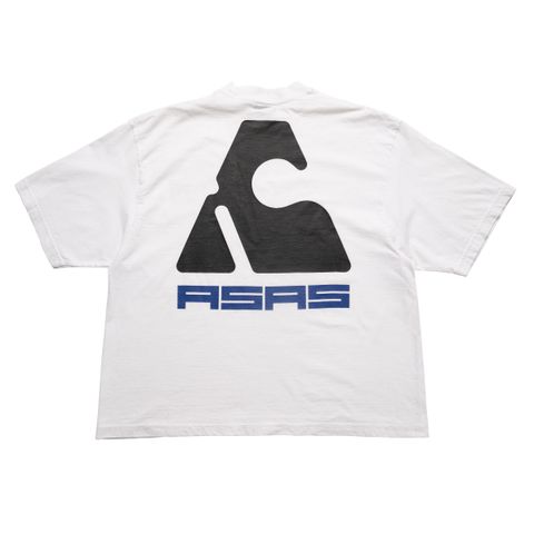 ASAS BIG LOGO Tee - WHITE Back