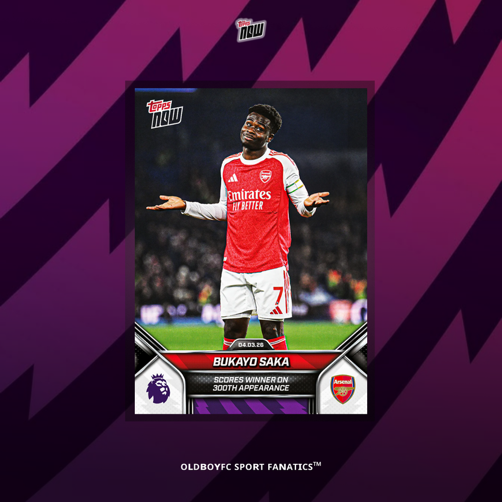 Topps Now Bukayo Saka 25/26 英超 球星卡 正面圖