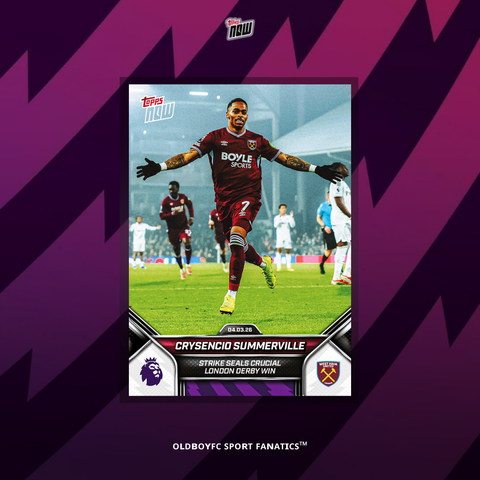 Topps Now Crysencio Summerville 25/26 英超 球星卡 正面圖