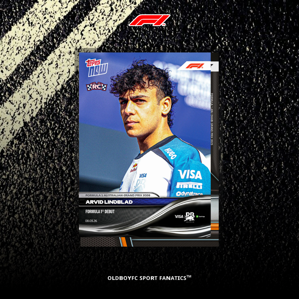 Topps Now Arvid Lindblad 2026 F1 澳洲大獎賽 球星卡 正面圖