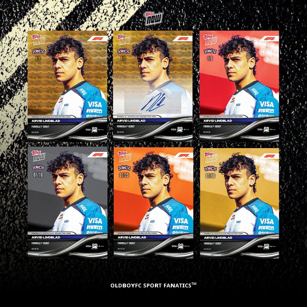 Topps Now Arvid Lindblad 2026 F1 澳洲大獎賽 球星卡 編號卡版本