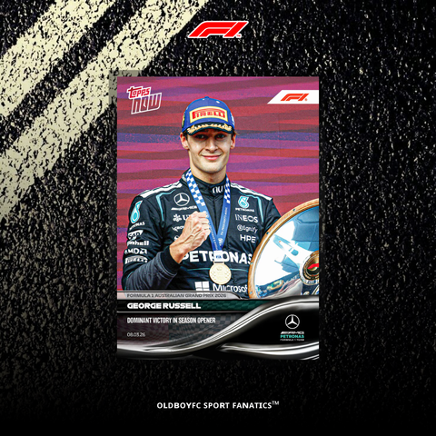 Topps Now George Russell 2026 F1 澳洲大獎賽 賽車卡 正面圖