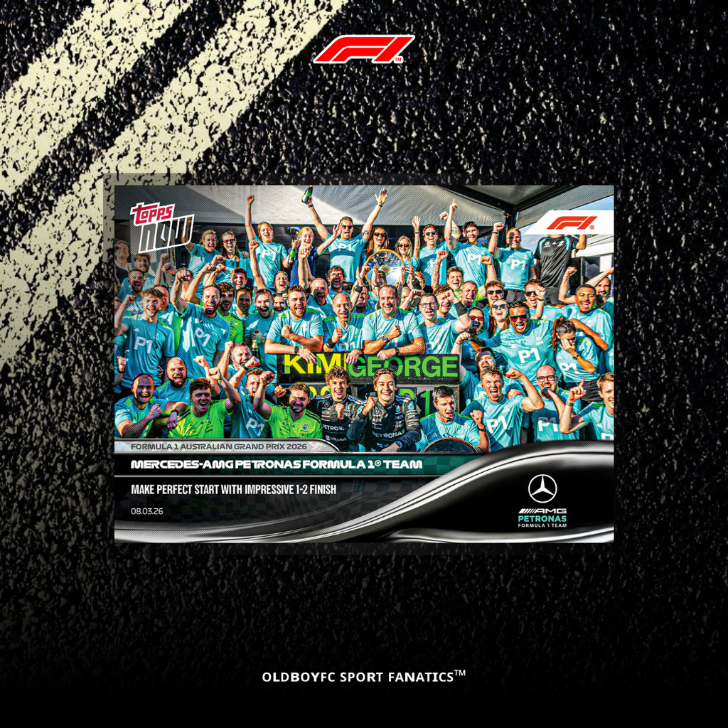 Topps Now Mercedes AMG Petronas F1 Team 2026 澳洲大獎賽 賽車卡 正面圖