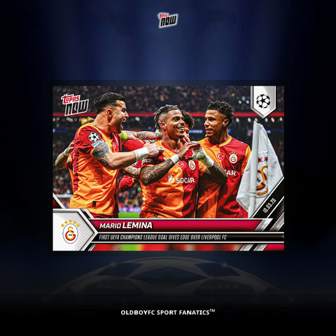 Topps Now Mario Lemina 2025 UCL 球星卡 正面圖
