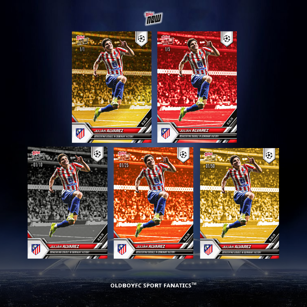 Topps Now Julián Álvarez 2025 UCL 編號平行卡