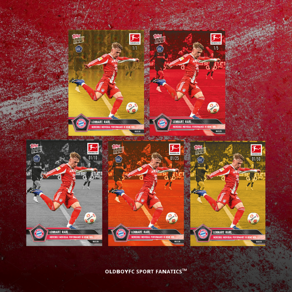 Topps Now Lennart Karl 2025 Bundesliga 編號平行卡