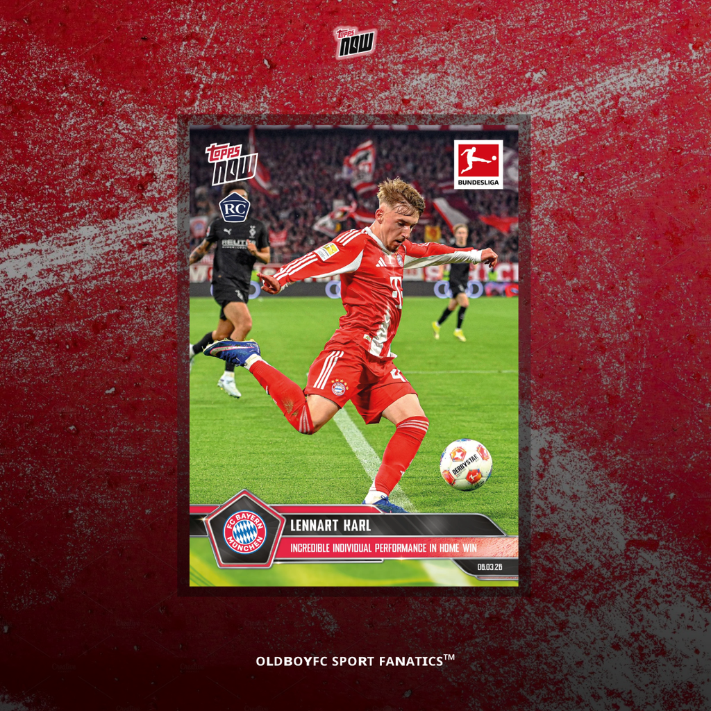 Topps Now Lennart Karl 2025 Bundesliga 球星卡 正面圖