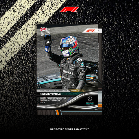 Topps Now Kimi Antonelli 2026 F1 中國大獎賽 球星卡 正面圖