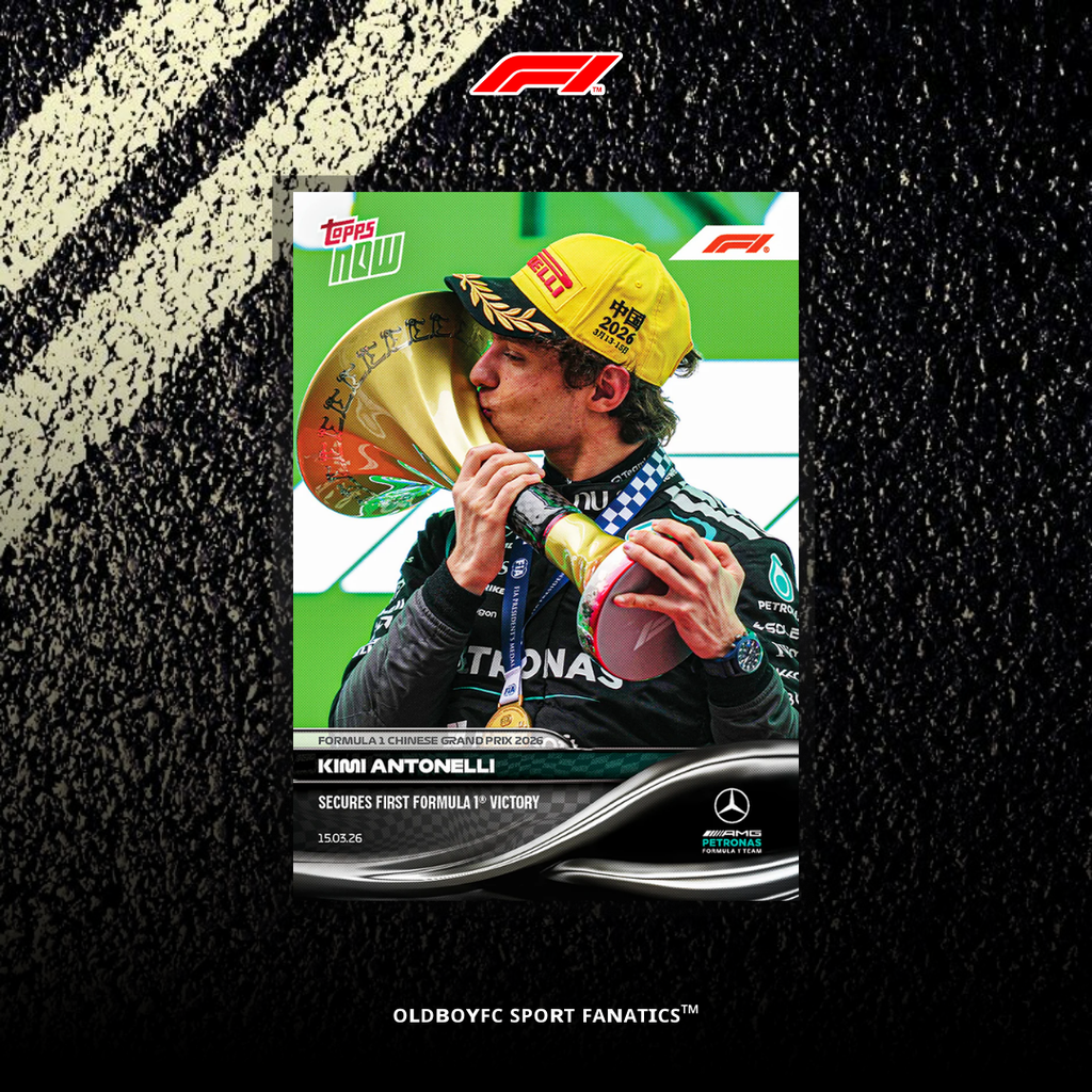Topps Now Kimi Antonelli 2026 F1 中國大獎賽 冠軍 球星卡 正面圖