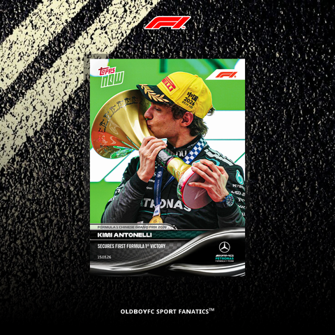 Topps Now Kimi Antonelli 2026 F1 中國大獎賽 冠軍 球星卡 正面圖