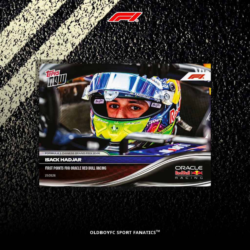 Topps Now Isack Hadjar 2026 F1 中國大獎賽 球星卡 正面圖