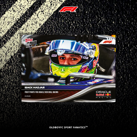 Topps Now Isack Hadjar 2026 F1 中國大獎賽 球星卡 正面圖