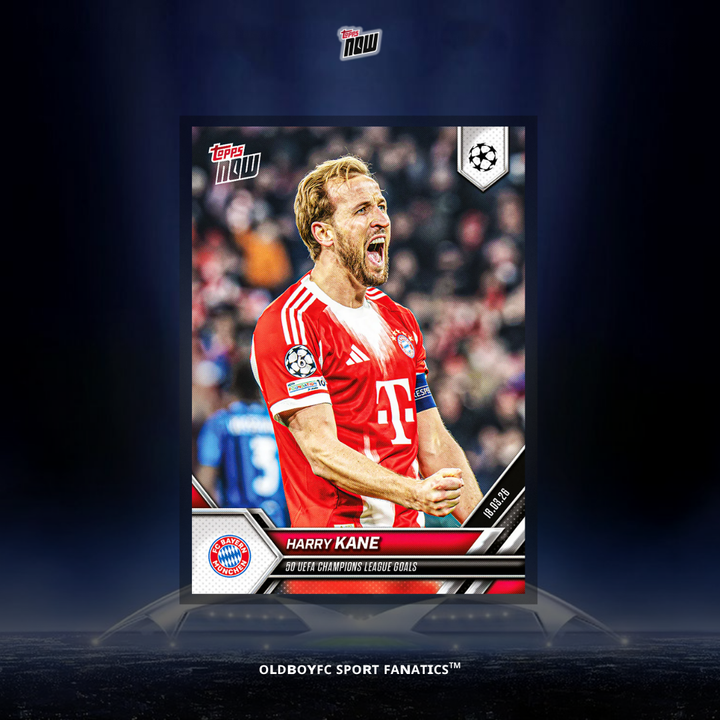 Topps Now Kane 2025/26 歐冠 球星卡 正面圖