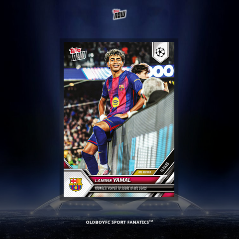 Topps Now Yamal 2025/26 歐冠 球星卡 正面圖