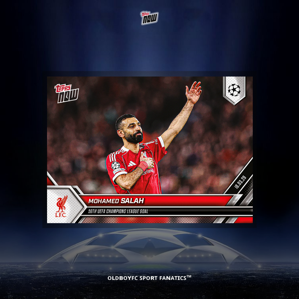 Topps Now Salah 2025/26 歐冠 球星卡 正面圖