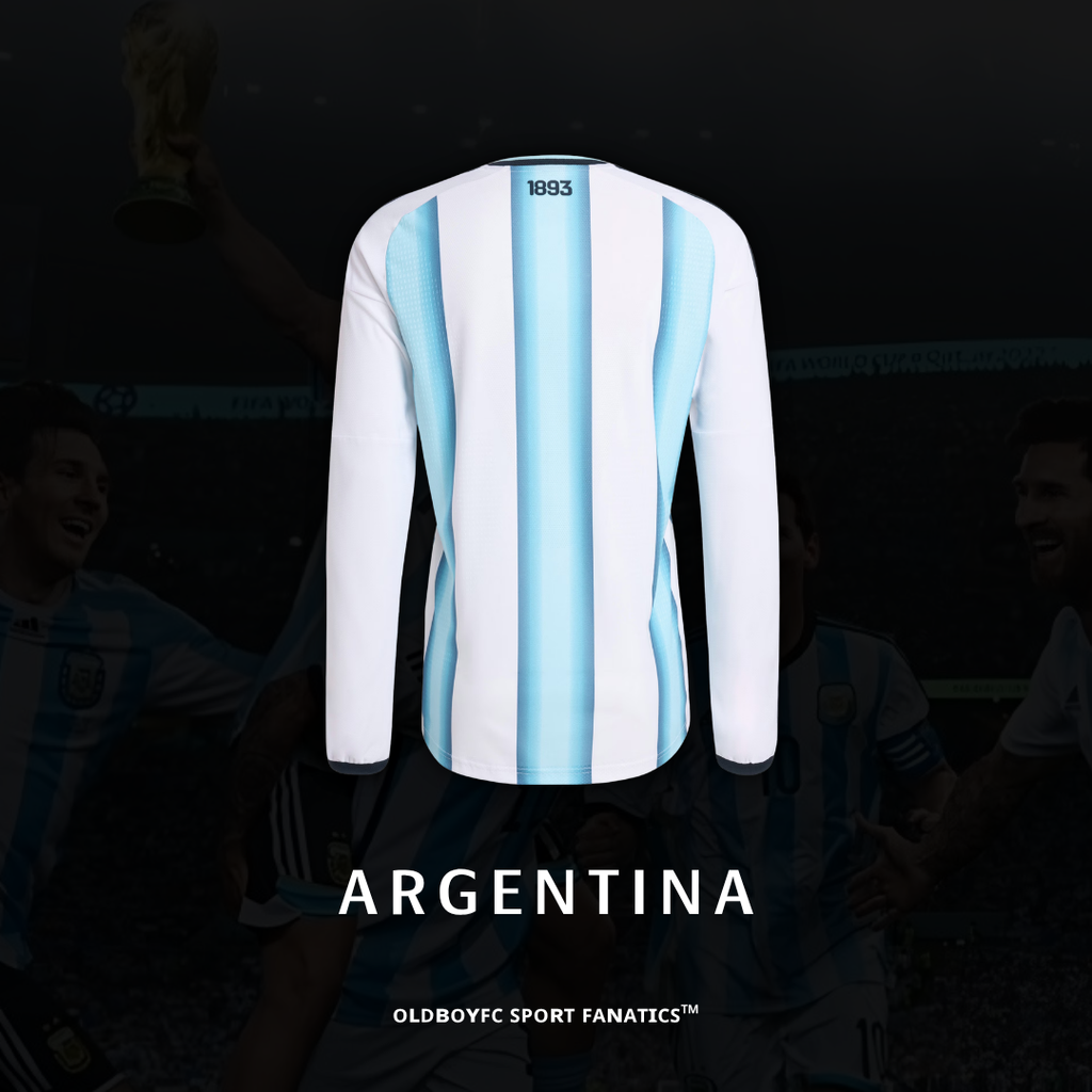 【球員版】阿根廷 2026 世界盃主場長袖球員版 足球球衣