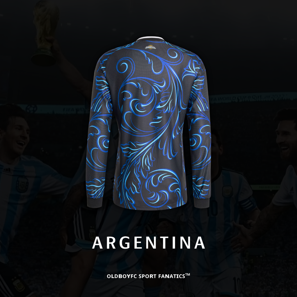 【球員版】阿根廷 2026 世界盃客場長袖球員版 足球球衣